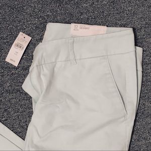 NWT Loft light green capris